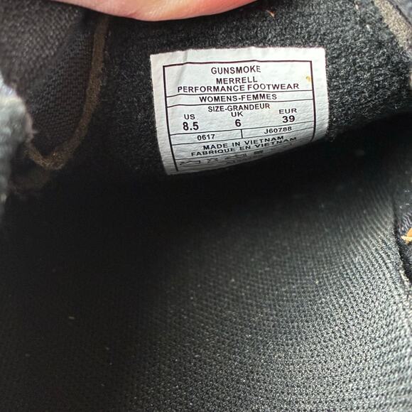 Merrell Jungle Moc Gunsmoke Suede Leather Slip On Performance Shoe Women’s 8.5 - Picture 3 of 11